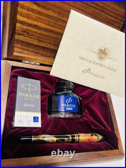 Parker Duofold Maki-e Limited Edition Raijin Thunder God NEW RARE Fountain Pen Parker Duofold Maki-e Limited Edition Raijin Thunder God NEW RARE Fountain Pen