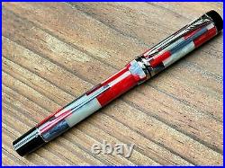 Parker Duofold Mosaic Red Rollerball Pen New In Box Very Rare