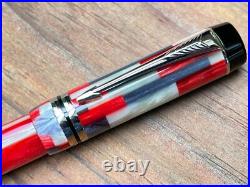 Parker Duofold Mosaic Red Rollerball Pen New In Box Very Rare