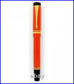 Parker Duofold Rollerball Pen Orange & Gold Trim New In Box Rare