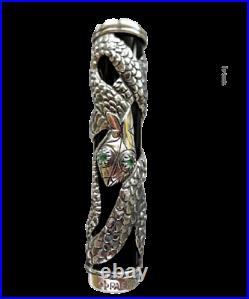 Parker Duofold Silver Serpent Emerald Eyes Fountain Pen LE 500 pieces 1997