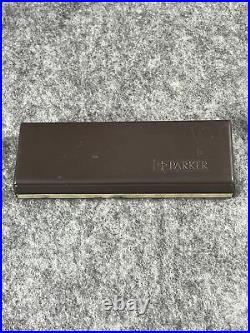 Parker Fountain Pen 12K Gold Filled Gold Plated M Rare Vintage New In Box
