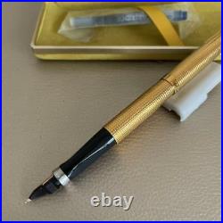 Parker Fountain Pen Rare Vintage 1970s 75 Insignia Gold Filled Nib Gold 14K