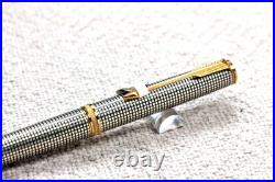 Parker Premier Fountain Pen Sterling Silver 18k Fine Oblique Italic Rare Nib