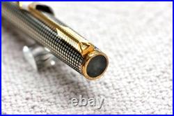 Parker Premier Fountain Pen Sterling Silver 18k Fine Oblique Italic Rare Nib