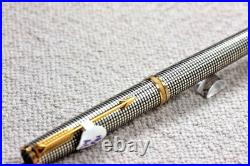 Parker Premier Fountain Pen Sterling Silver 18k Fine Oblique Italic Rare Nib