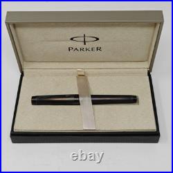 Parker Premier Monochrome Black Edition Fountain Pen 18k B nib S0924770 NEW RARE
