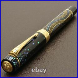 Parker Ryusui Raden Duofold Maki-e Fountain Pen 18K Blue Urushi Limited LTD rare