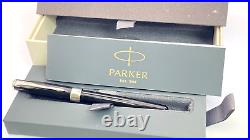 Parker Sonnet Series Fountain Pen In Box Rare Black Chrome Trim 18k Medium Nib Parker Sonnet Series Fountain Pen In Box Rare Black Chrome Trim 18k Medium Nib
