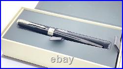 Parker Sonnet Series Fountain Pen In Box Rare Black Chrome Trim 18k Medium Nib Parker Sonnet Series Fountain Pen In Box Rare Black Chrome Trim 18k Medium Nib