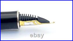Parker Sonnet Series Fountain Pen In Box Rare Black Chrome Trim 18k Medium Nib Parker Sonnet Series Fountain Pen In Box Rare Black Chrome Trim 18k Medium Nib