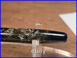 Parker UK TELEVISOR Fountain Pen 14k Rare N FLEX NIB FREE SHIP Grey Striated