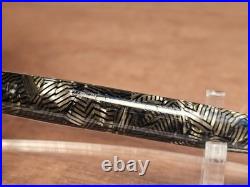 Parker UK TELEVISOR Fountain Pen 14k Rare N FLEX NIB FREE SHIP Grey Striated