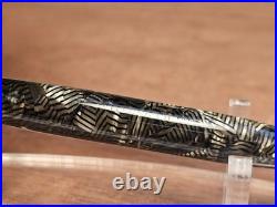 Parker UK TELEVISOR Fountain Pen 14k Rare N FLEX NIB FREE SHIP Grey Striated