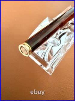 Parker Vector France Needle Nib Fountain Pen Rare Brown Marble Gold Trim