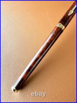 Parker Vector France Needle Nib Fountain Pen Rare Brown Marble Gold Trim