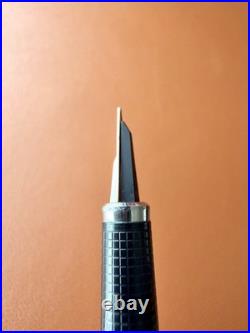 Parker Vector France Needle Nib Fountain Pen Rare Brown Marble Gold Trim