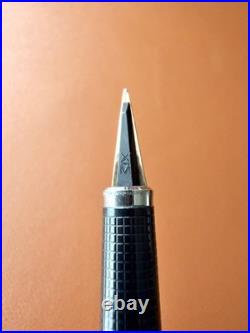 Parker Vector France Needle Nib Fountain Pen Rare Brown Marble Gold Trim