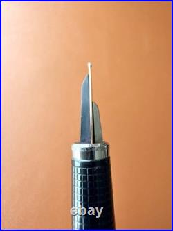 Parker Vector France Needle Nib Fountain Pen Rare Brown Marble Gold Trim