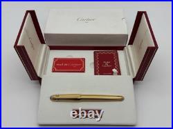 Pasha De Cartier 1989 Vintage 18k Gold Nib Fountain Pen New 100% Genuine Rare