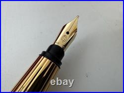 Pasha De Cartier 1989 Vintage 18k Gold Nib Fountain Pen New 100% Genuine Rare