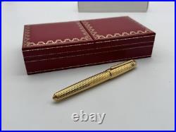 Pasha De Cartier 1989 Vintage 18k Gold Nib Fountain Pen New 100% Genuine Rare