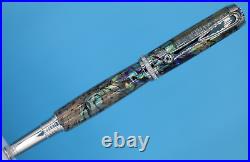 Paua Abalone Shell Rare Artisan Venus Rollerball Pen in Palladium/Glass Crystals Paua Abalone Shell Rare Artisan Venus Rollerball Pen in Palladium/Glass Crystals