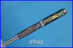Paua Abalone Shell Rare Artisan Venus Rollerball Pen in Palladium/Glass Crystals Paua Abalone Shell Rare Artisan Venus Rollerball Pen in Palladium/Glass Crystals
