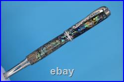 Paua Abalone Shell Rare Artisan Venus Rollerball Pen in Palladium/Glass Crystals Paua Abalone Shell Rare Artisan Venus Rollerball Pen in Palladium/Glass Crystals