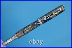 Paua Abalone Shell Rare Artisan Venus Rollerball Pen in Palladium/Glass Crystals Paua Abalone Shell Rare Artisan Venus Rollerball Pen in Palladium/Glass Crystals