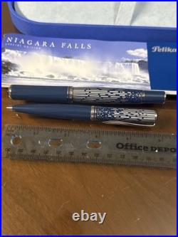 Pelikan 2007 Niagara Falls Limited Edition Set M640 Fountain Pen & Pen New Rare Pelikan 2007 Niagara Falls Limited Edition Set M640 Fountain Pen & Pen New Rare