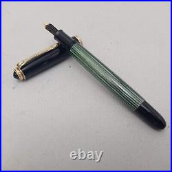 Pelikan 400NN Piston Fountain Pen 14k F Flex Nib in Croco Case Rare Vintage