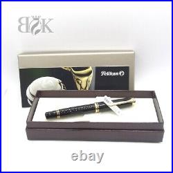 Pelikan Fountain Pen F Black Stripe Suberen M600 With Box Rare New
