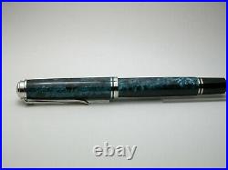 Pelikan M805 Ocean Swirl 18c Rhodium Fine Nib Special Edition Rare Fountain Pen