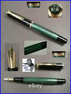 Pelikan M 400 fountain pen green 80ties OBB nib rare nibsize #