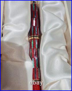 Pelikan Raden limited fountain pen M1000 Ichimatsu red infinity 18K rare