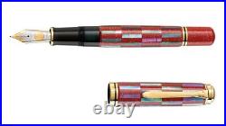 Pelikan Raden limited fountain pen M1000 Ichimatsu red infinity 18K rare