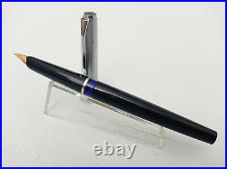 Pelikan Silvexa M20 Piston Fountain Pen 14k Ef Nib Box And Paper Vintage Rare