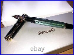 Pelikan Souveran M1000 Fountain Pen With Very Rare Triple Broad Gold Nib