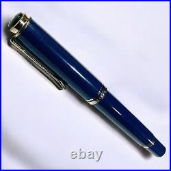 Pelikan Souveran M600 Dark Blue 14C Fountain Pen B Nib Rare