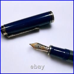 Pelikan Souveran M600 Dark Blue 14C Fountain Pen B Nib Rare