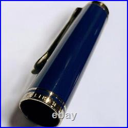 Pelikan Souveran M600 Dark Blue 14C Fountain Pen B Nib Rare