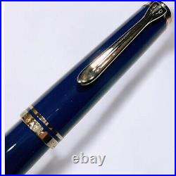 Pelikan Souveran M600 Dark Blue 14C Fountain Pen B Nib Rare