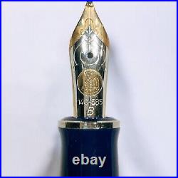 Pelikan Souveran M600 Dark Blue 14C Fountain Pen B Nib Rare