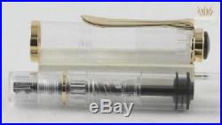 Pelikan Special Edition 2012 Rare M200 Clear Demonstrator Fountain Pen Elegant