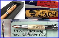 Pen Pens Handmade Rare Maple Burl Wood Rollerball Or Fountain SEE VIDEO 1133a