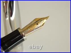 Pentel Fountain Pen Excalibur Bowman Nib 18K750 Solid Gold F Rare Used