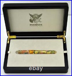 Phoenix Very Rare Indian Ganesha Gold 1/1 Fountain Pen 18k Better Than Maki-e