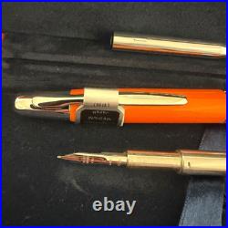 Pilot Capless 18K Fountain Pen Orange 2007 Limited Edition M Nib Rare NEW