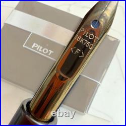 Pilot Capless Decimo Black Marble 18K Fountain Pen F Nib Unused Rare